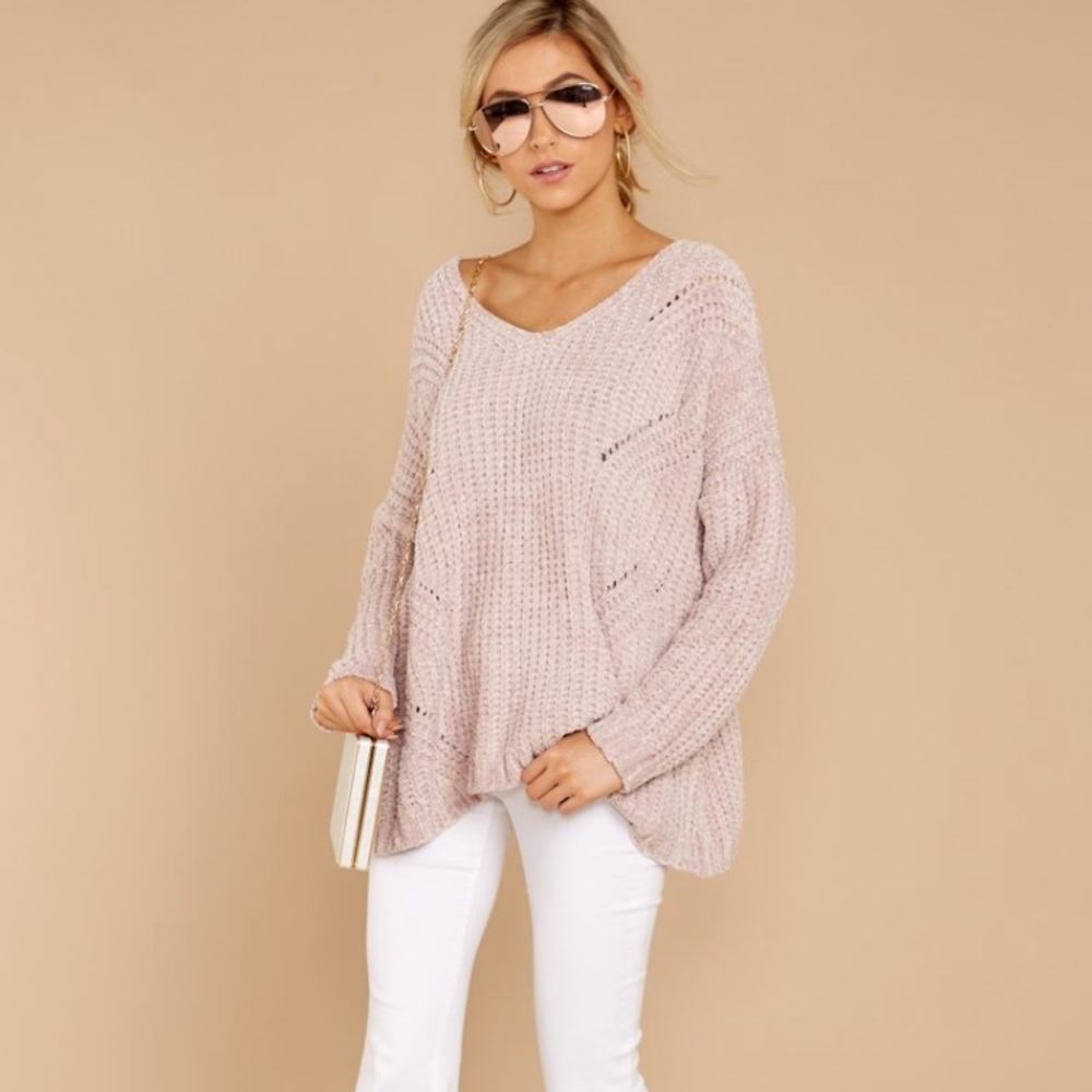 Red dress boutique sweater